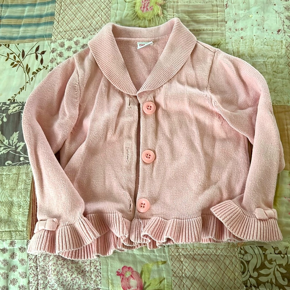 Gymboree size 4 cardigan with bow sleeves